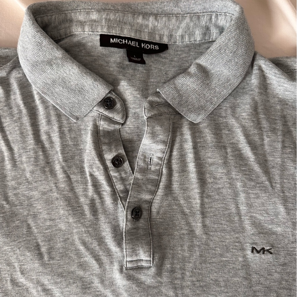 Michael Kors Light Gray Polo Shirt